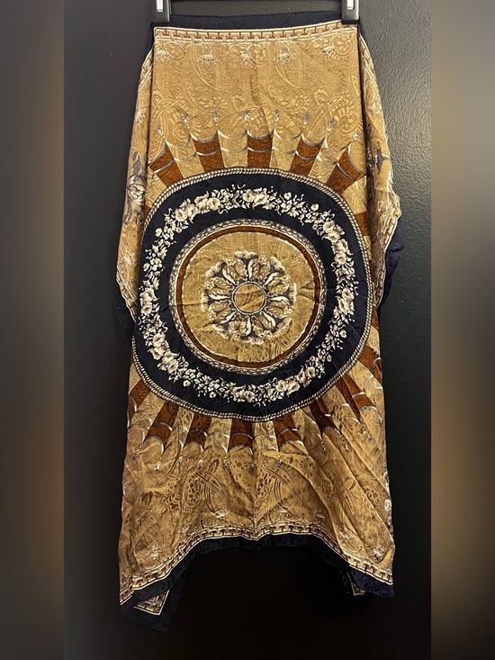 Anne Klein Accessories - Anne Klein Silk Scarf Classic Navy Brown